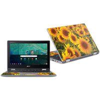 MightySkins Skin Compatible with Acer Chromebook Spin 11" CP311 - Sun Flowers | Protective, Durable, and Unique Vinyl Decal wrap Cover | Easy to Apply, Remove, and Change Styles | Made in The USA