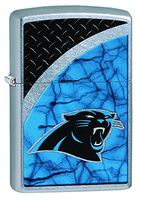 Zippo NFL Carolina Panthers Street Chrome Pocket Lighter
