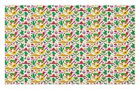 GugeABCmat Kitchen Mat,Abstract Contemporary Irregular Geometric Motif Spots and Random Strokes,Outdoor Mats 60" W X 18" L,Multicolor