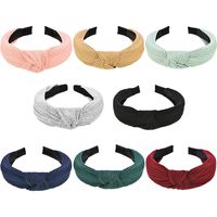 Upgraded 8 Pieces Wide Headbands Knot Turban Headband Hair Band Elastic Hair Accessories for Women, 8 Colors