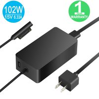 AC Charger for Microsoft Surface Book 2 Surface Book Surface Laptop Surface Pro 5 Surface Pro 4 Surface Pro 3 Laptop Power Supply Adapter Cord