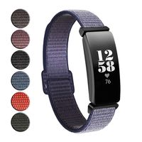 REYUIK Replacement for Fitbit Inspire HR & Inspire Bands Women Men Large Small, Woven Soft Nylon Accessories Strap Wrist Band Compatible with Inspire HR Fitness Tracker (Midnight Blue)