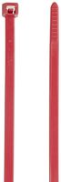 Hellermann Tyton T50R2C2UL Standard Cable Tie, 8" Long, 50lb Tensile Strength, PA66, Red (Pack of 100)