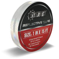 Starrey Reflective Tape 1 inch Wide 15 FT Long DOT-C2 High Intensity White - 1 inch Trailer Reflector Safety Conspicuity Tape for Vehicles Trucks Bikes Cargos Helmets ...