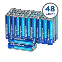 Westinghouse Alkaline AAA Batteries (Bulk Pack 48 Count), Leak-Proof & Long-Lasting Technology Triple A Primary Batteries with Lasting Power for High Drain Devices (Non-Rechargeable)