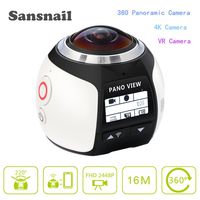 360 Action Camera V1 3K Sansnail Wifi Mini Panoramic Camera 220 Wide Angle Panoramic Camera 4K 30fps VR 5MP HDMI Action Sports Cam DV Player