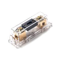 200A Inline ANL fuse holder fits for 0 2 4 Gauge wire including 2 pcs 200A ANL Fuse 1pc Hex key wrench
