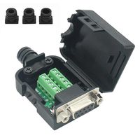Connector DB9 RS232 D-SUB Serial Adapters (Female Adapter + Nut)