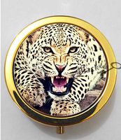 BlackKey Animal Leopard 3-Compartment Decorative Pocket Gift Box Case Organizer for Pill, Color 2 -1815