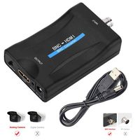 BNC HDMI Video Converter Adapter Hook up for TV Monitor HD Security Camera CCTV Surveillance CVR DVRs with 720P 1080P Output HDCP Deep Color - Female BNC Component Analog CVBS Input to HDMI Composite