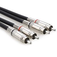 JEEUE Professional Dual RCA Stereo Audio Cable 2RCA Male to 2RCA Male HiFi System Subwoofer Converter Adapter with Diameter 6mm (3Feet / 1Meter)