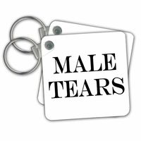 3dRose Male Tears Key Chains, Set of 2 (kc_193465_1)