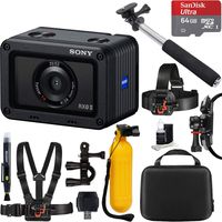 Sony Cyber-Shot RX0 II 15.3MP 1" (1.0-Type) Sensor Ultra-Compact Camera (DSC-RX0M2) + 64GB Outdoor Adventure Mounting Bundle