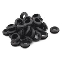 uxcell 10mm Cable Hole Dia Electrical Wiring Gasket Rubber Grommet 38PCS