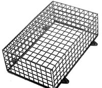 TC230- SECURITY ALERT ALARM BELL BOX PROTECTION GALVANIZED BLACK CAGE 42CM X 25CM X 10CM