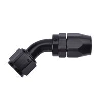EVIL ENERGY 10AN 45 Degree Swivel Hose End Fitting for braided fuel line Aluminum Alloy black