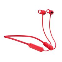 Skullcandy Jib+ Wireless Earbuds with Microphone, Bluetooth 6-Hour Battery Life with Call, Track, and Volume Control, Activate Assistant, Splash Resistant, Red