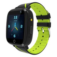 Kids Smart Watch GPS Tracker - Waterproof GPS Tracker Watch for Children Girls Boys with SOS Call Camera Touch Screen Game Alarm for Kids Boys and Girls ... (1 Green&Black)...