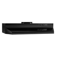 Broan-NuTone 423023 Range Hood Insert with Light, Exhaust Fan for Under Cabinet, Black, 6.0 Sones, 190 CFM, 30"