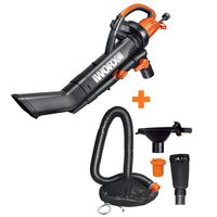 WORX WG505 3-in-1 Blower/Mulcher/Vacuum w/Universal Leaf Collection System