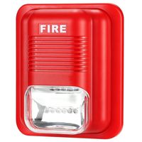 Rianbottle Fire Alarm Siren Strobe,Alarm SIiren Horn Home Security Safe System for House, Office, Hotel etc First Aid Emergency Situation
