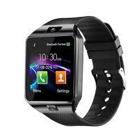 WJPILIS Smart Watch DZ09 Touchscreen Bluetooth Smartwatch Wrist Watch Sports Fitness Tracker with SIM SD Card Slot Camera Pedometer Compatible iPhone iOS Samsung Android for Kids Men Women (Black)
