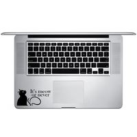 Funny Cat It's Meow Or Never Vinyl Sticker Laptop Keyboard Inside Corner iPhone Cell Decal (3.5" Wide)