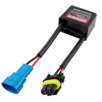 uxcell Plastic 9-16V Warning Error Decoder Canceller Capacitor for HID Light Black