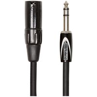 Roland 3ft Interconnect Cable, 1/4" TRS-XLR(Male), Black series (RCC-3-TRXM)