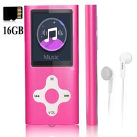Mp3 Player,Music Player with a 16 GB Memory Card Portable Digital Music Player/Video/Voice Record/FM Radio/E-Book Reader/Photo Viewer/1.8 LCD