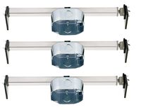 Ciata Lighting Saf-T-Brace for Ceiling Fans, 3 Teeth, Twist and Lock (3 Pack)