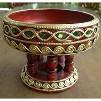 Thai North Style Jeweled Tray Buddhism Small Size 1pcs.