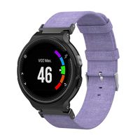 KOERIM Replacement Band Bracelet for Garmin Forerunner 220 230 235 630 620 735 Pin Buckled Canvas Band Wristband