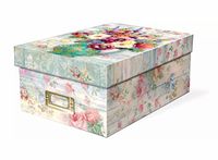 Punch Studio Fresh Flowers Photo Memory Storage Box