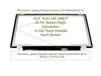 Vtekscreen LP140WF5-SPB3 LP140WF5(SP)(B3) FHD 14.0" LCD LED Touch Screen