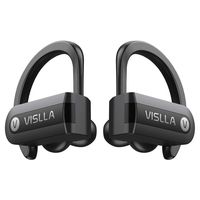 Wireless Earbuds, Vislla 5.0 Bluetooth Sport Headphones Stereo Bass Sound TWS Ear Buds Over Ear Sweatproof Headset 8 Hours Playtime Wireless Earphones with Mic & Charging Case for Running/Working Out