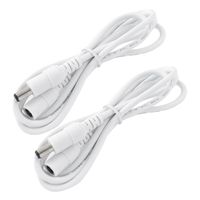 uxcell 2PCS DC 5.5x2.1mm Male to Female Connector CCTV Camera Power Extension Cable 1M