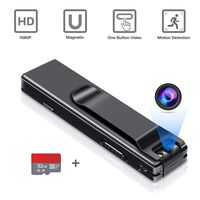 Spy Camera no WiFi Needed - Mini Body Camera Video Recorder - Camera Motion Activated - Nanny Small Cam - Tiny Spy Camera - Small Security Camera for Home and Office (with 32G Card)