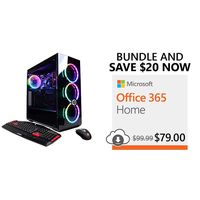 CYBERPOWERPC Gamer Xtreme VR Gaming PC, Intel Core i5-9400F 2.9GHz + Microsoft Office 365 Home with Auto-Renew