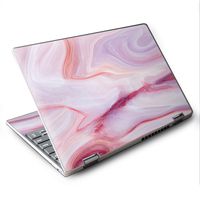 Skin Decal for Lenovo Yoga 710 11.6" Laptop Vinyl Wrap/Pink Stone Marble Geode