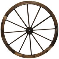 Leigh Country TX 93951 30" Wagon Wheel, 30 Inch, Walnut Finish