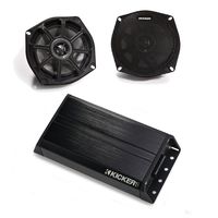 Kicker Motorcycle 5.25 Inch Speaker with Kicker 200 watt Power sports amplifier.