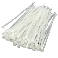 Leviton 12540-4WH  4-Inch Cable Ties, White, 100-Pack