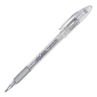 Pentel Sparkle Pop Metallic Gel Pen, (1.0mm) Bold Line, Silver - K91-DZ
