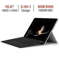 Microsoft Surface Go 10'' Touchscreen (1800x1200) PixelSense Display w/Surface Type Cover, Intel Pentium Gold 4415Y Facial Recognition USB-C Windows Ink Active Windows 10 S Mode 8GB RAM 128GB SSD