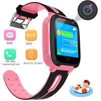 zqtech Kids Smart Watch - Children Smartwatches with SOS Voice Chat Camera Flashlight Alarm Clock Digital Wrist Watch Smartwatch Girls Boys Birthday Gifts (Life Waterproof)