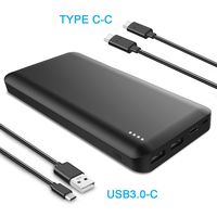 45W PD Power Bank 20000mAh, Barsone Portable Charger External USB-C Battery Pack for Nintendo Switch/Kindle/iPad Pro 2018 / MacBook/Type-C Laptops with Power Delivery (Black)