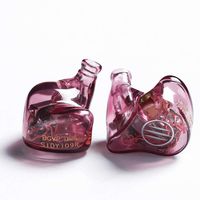 BGVP DM6 5 Drivers Balanced Armature Customized HiFi in-Ear Earphone for Audiophiles, MMCX Detachable Cable (Clear Purple)