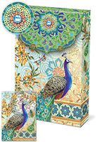  Punch Studio Pouch Note Cards (Royal Peacocks 57938)