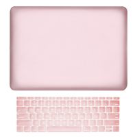 TOP CASE MacBook Pro 13 inch Case 2019 2018 2017 2016 Release Model: A1708 Without Touch Bar, 2 in 1 Signature Bundle Rubberized Hard Case + Keyboard Cover Compatible MacBook Pro 13", Rose Gold